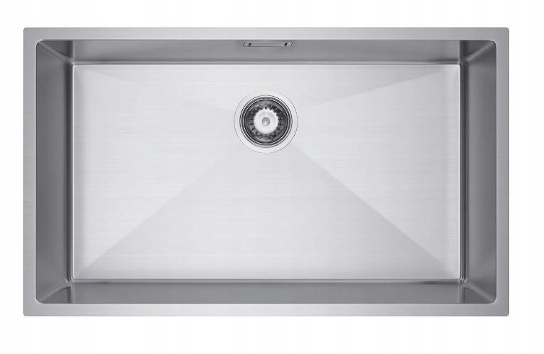 Melanstar Zlewozmywak 74×44 Kuchenny Stalowy Inox