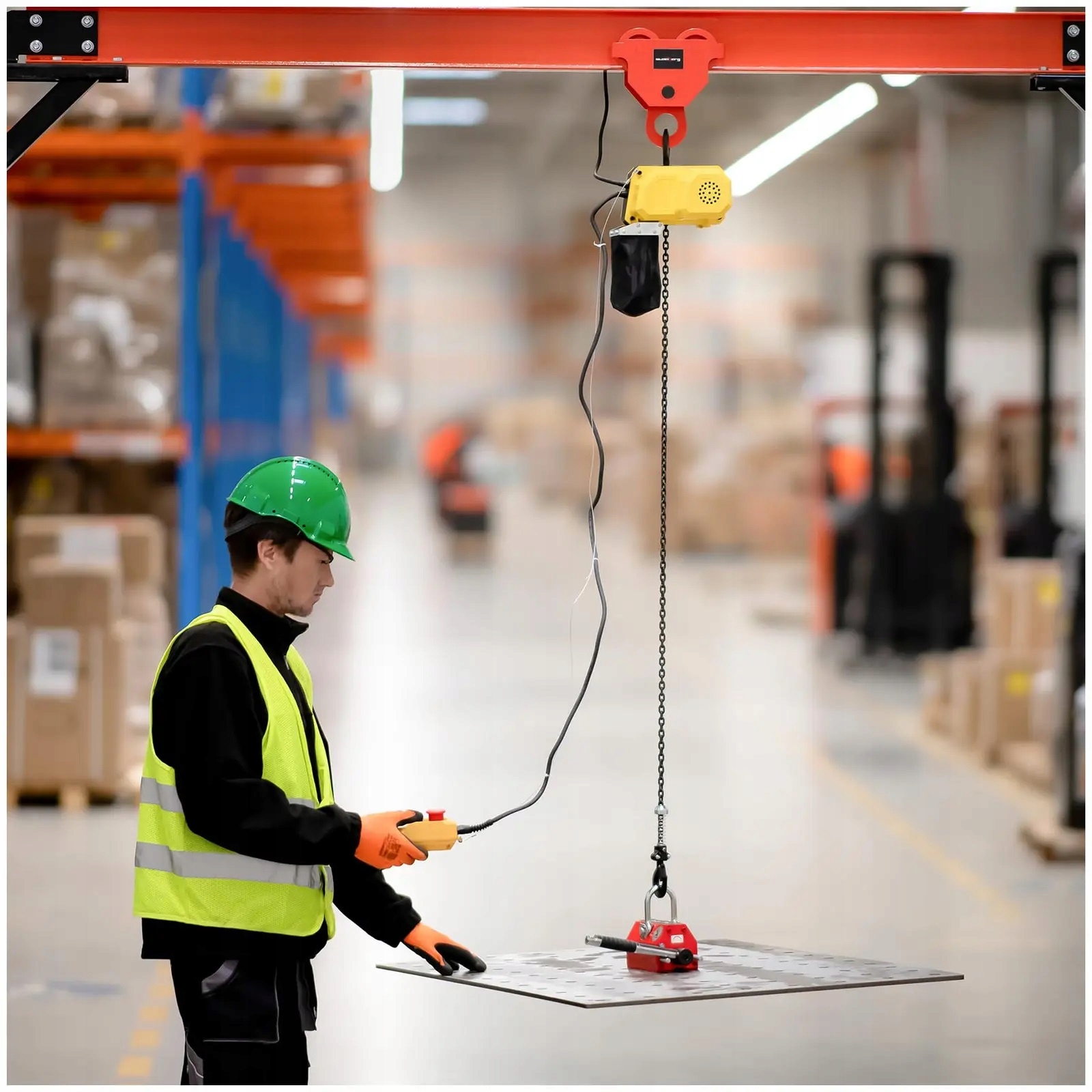 Wciągarka łańcuchowa elektryczna 150 kg 6m Steinberg SBS-ECH-150/6 10030800