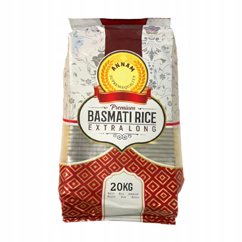 Levně Rýže basmati Annam Premium Basmati Rice 20 kg aromatická dlouhozrnná rýže