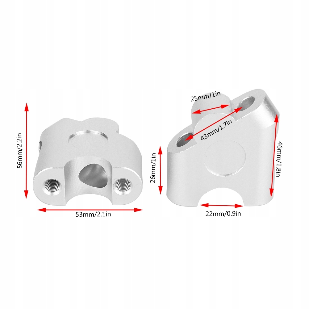 22MM UNIWERSALNA RĄCZKA MOTOCYKLOWA BAR RISER Producent inny