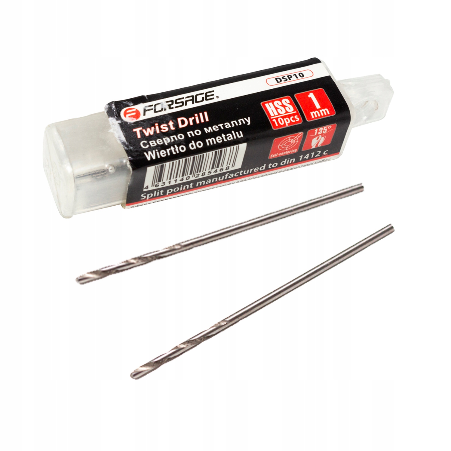 

Zestaw Wierteł 10 Szt. Wiertła Do Metalu 1 mm Hss