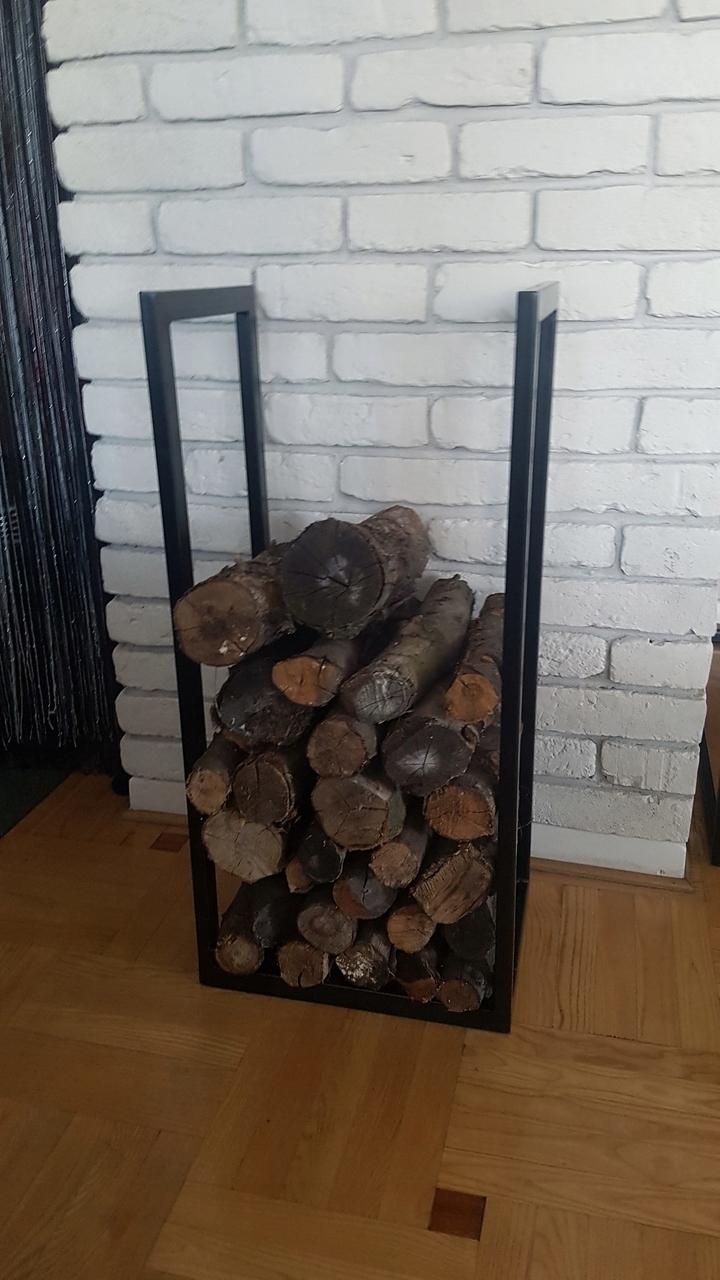 Stojak kosz na drewno metalowy loft industrial Kod producenta SDC/40/30/85