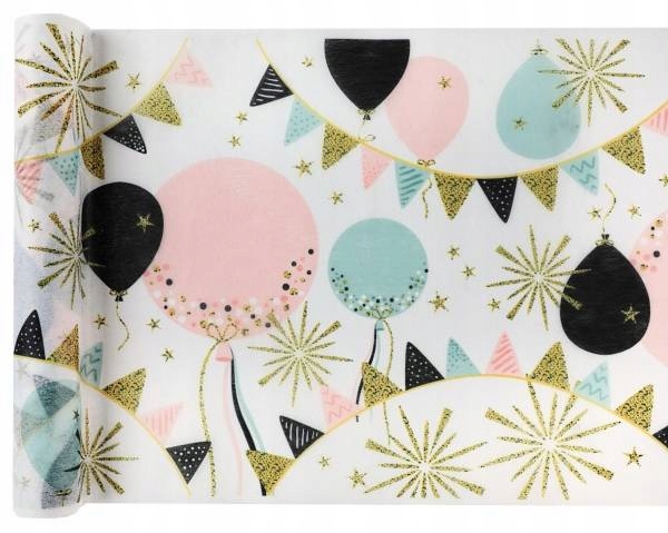 BIEŻNIK BALONIKI 30 X 500 CM URODZINY OBRUS