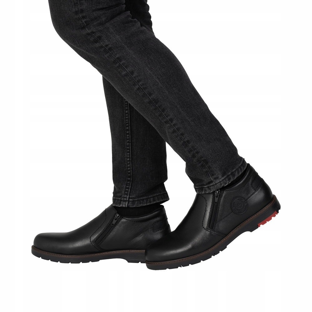 Rieker pánské zateplené polobotky se dvěma zipy, velikost 44