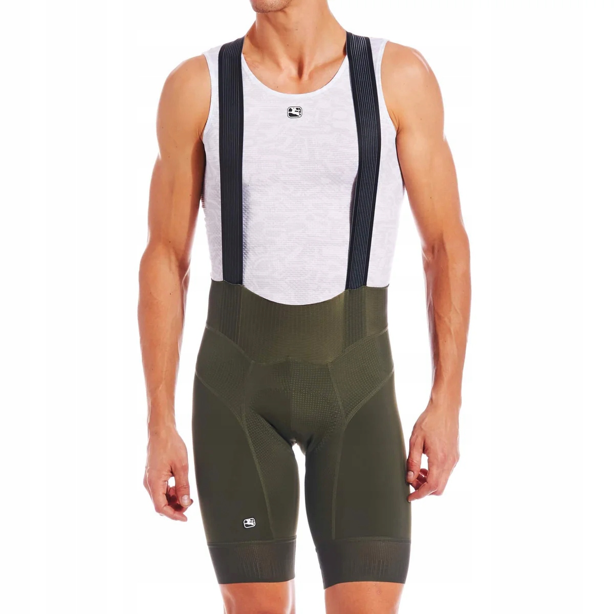 Spodenki Rowerowe Męskie Bibs Szelki Giordana Fr-c Pro Olive Green L