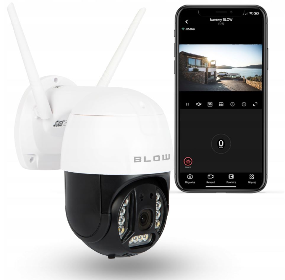 KAMERA ZEWNĘTRZNA OBROTOWA 2K WiFi IP 4x ZOOM 5MPX Kod producenta Kamera IP WiFi 5MP H325 obrotowa