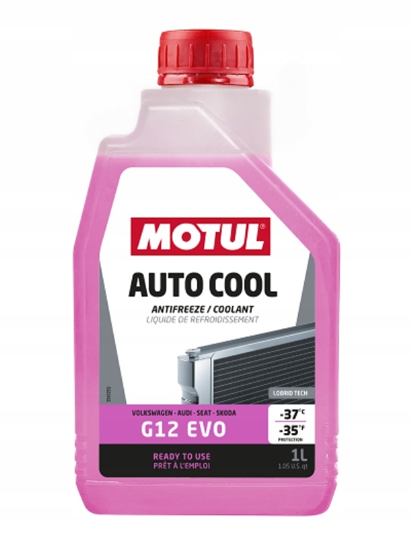 Płyn Do Chłodnic 1L Auto Cool G12 Evo -37 Kompatybilny Z G12 G12+ G12++