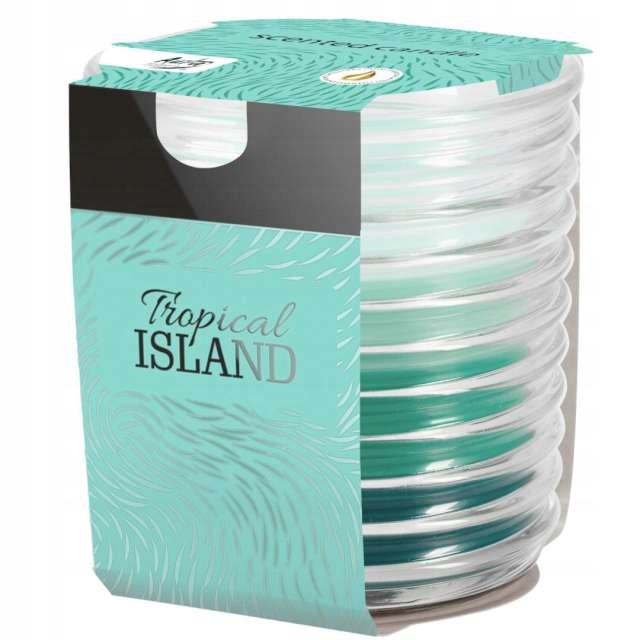 

Świeca Zapachowa karbowanym szkle Tropikalna Wyspa