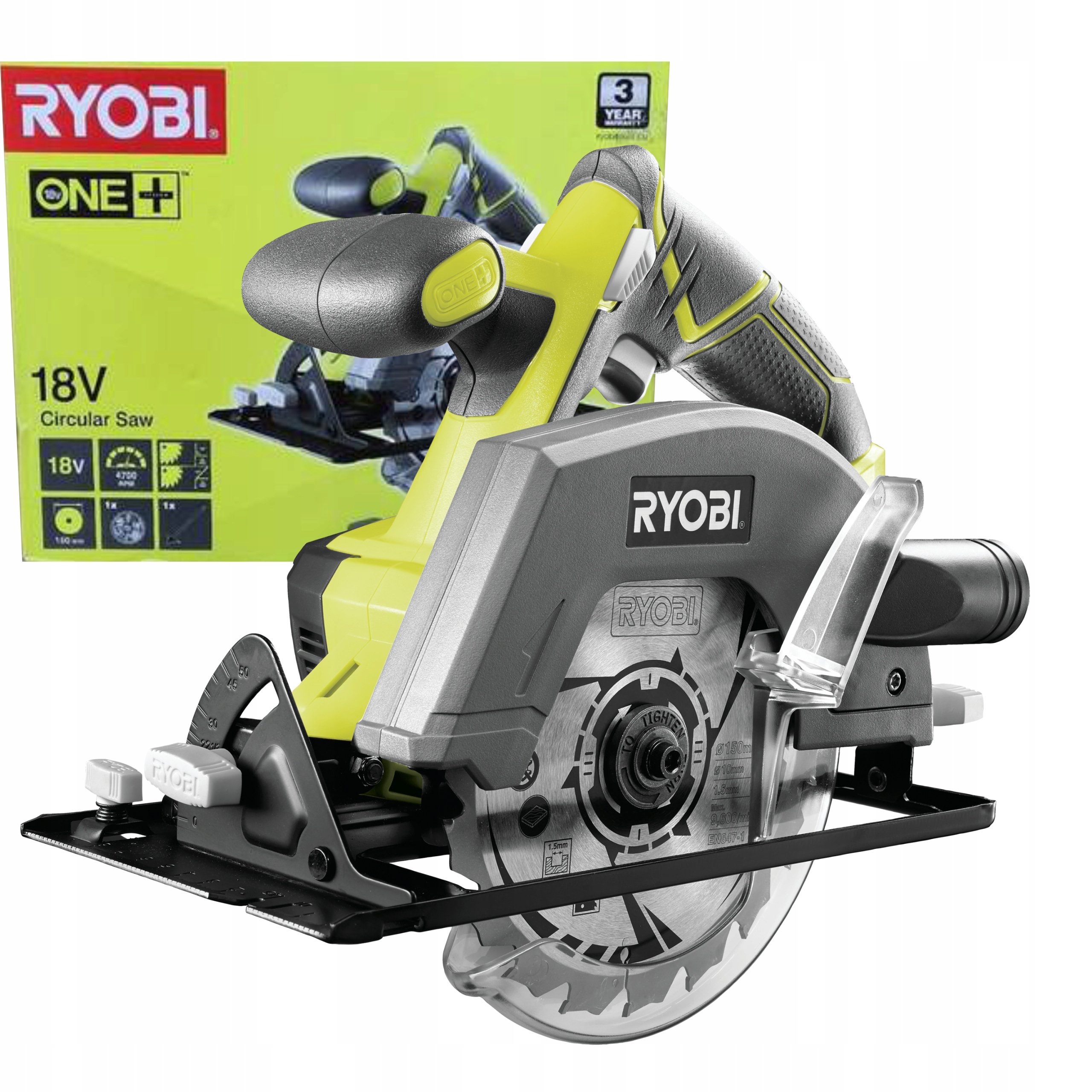 

Ryobi Pilarka tarczowa 150mm Ryobi R18CSP-0 One+