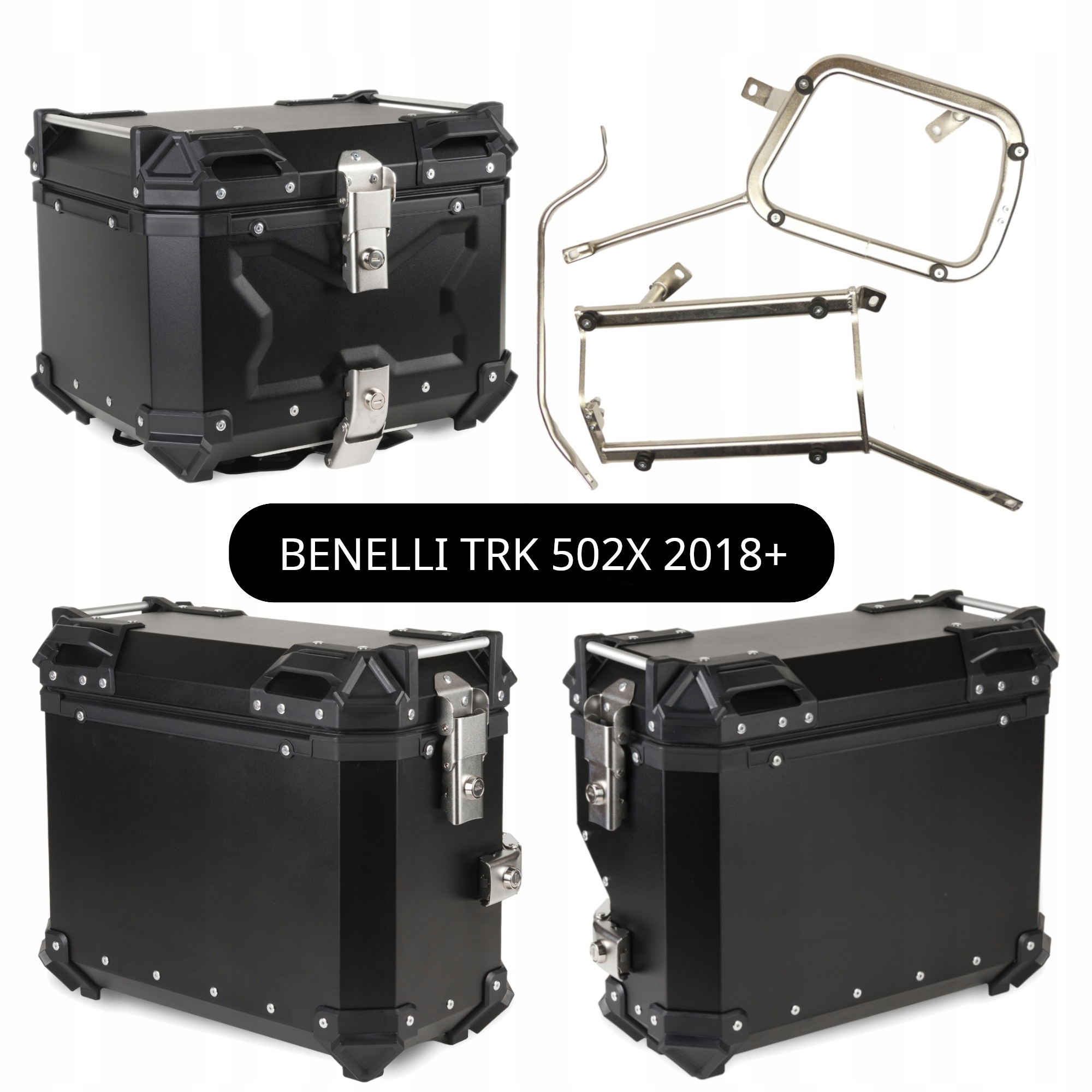 Kufřík Kufry Hliníkové Rošty Benelli Trk 502X 2018+ Sada TopX