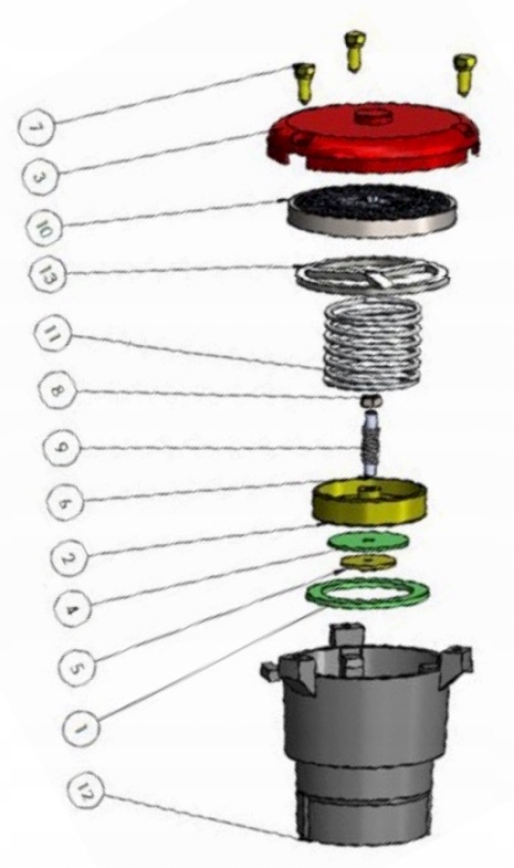Zawor oddechowy RIDART 197 ENP 35 benzyna Pb Brand Other