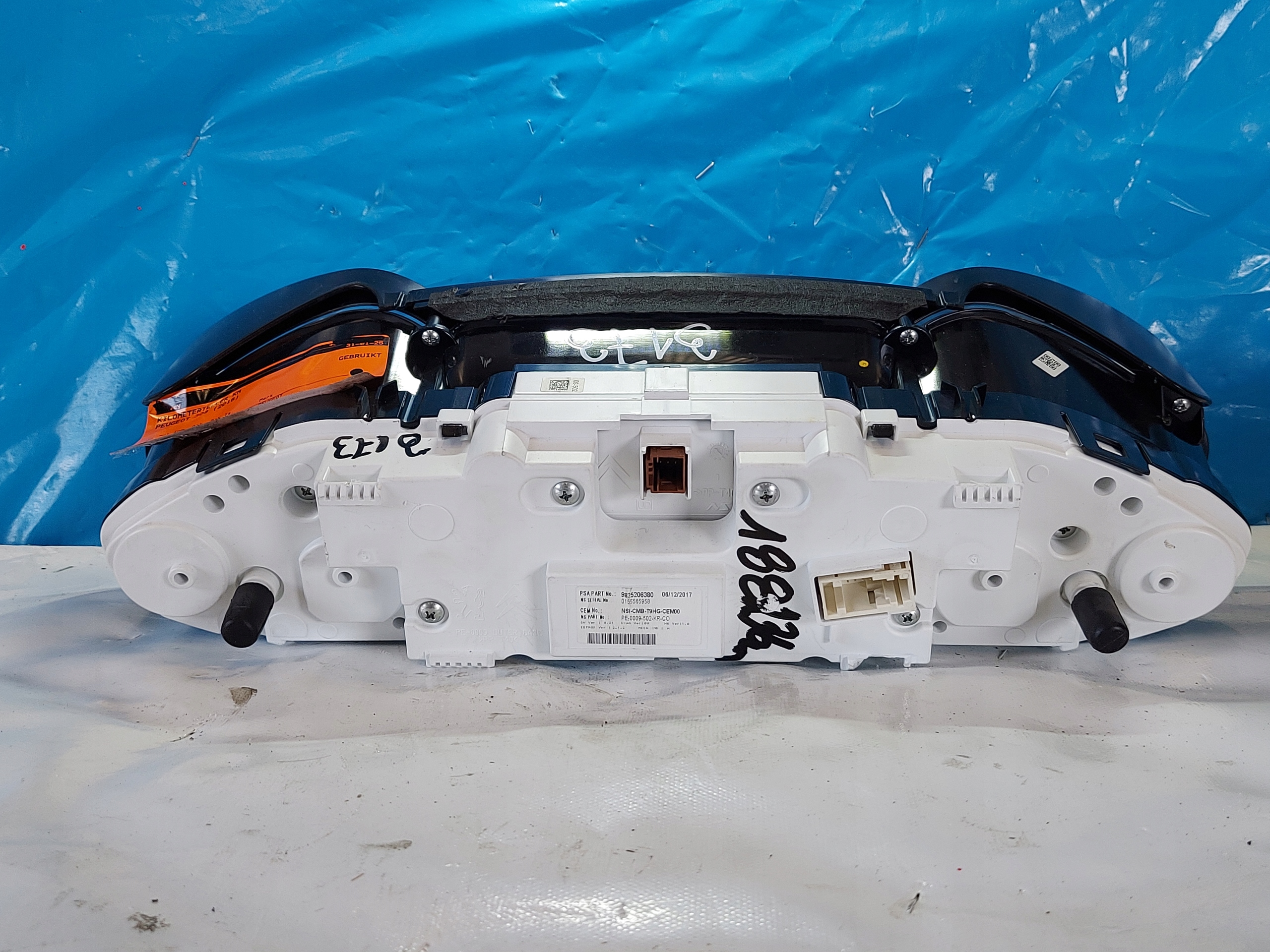 dials clock PEUGEOT 308 1.6 HDI 2016 r 9825206380