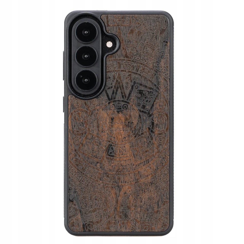 Dřevěné Pouzdro Bewood pro Samsung Galaxy S26 Aztécký Kalendář Ziricote