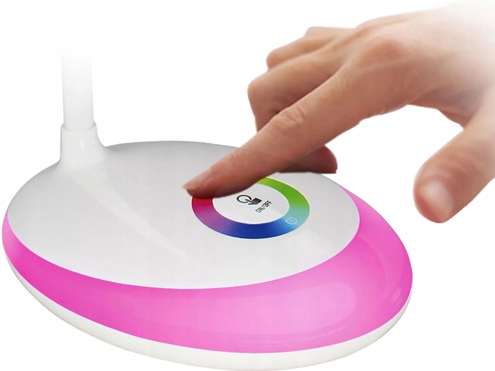 LAMPKA NA BIURKO DOTYKOWA LED RGB MOCNA KOLOROWA Długość/wysokość 38 cm