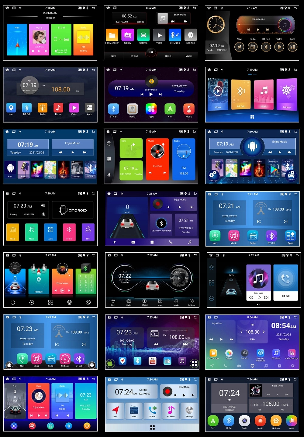 RADIO SAMOCHODOWE 1 DIN UNIWERSALNE NAWIGACJA GPS ANDROID 1DIN WIFI Radio pasmo AM pasmo FM