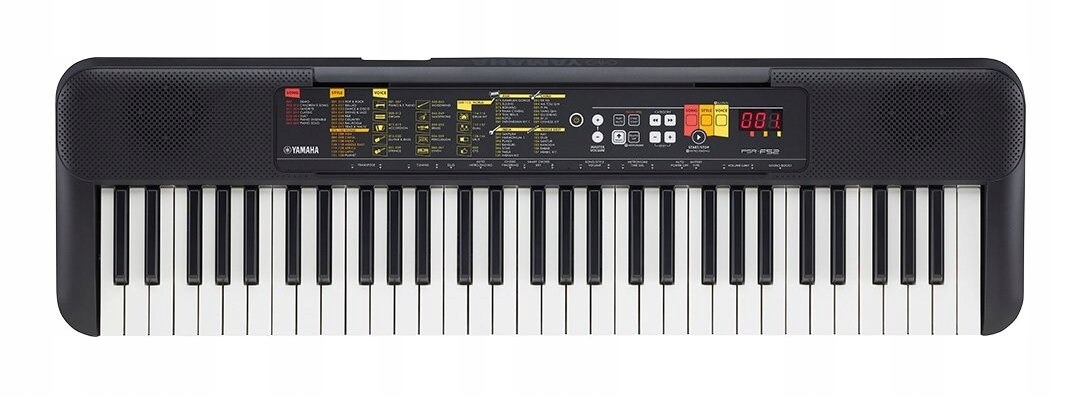 YAMAHA PSR F-52 KEYBOARD KLAWISZ + KURS NAUKI Kod producenta PSR-F52
