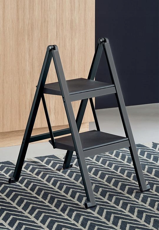 Peka 10.23A/2 Rebrík Stepolo 2-stupňový čierny hliník