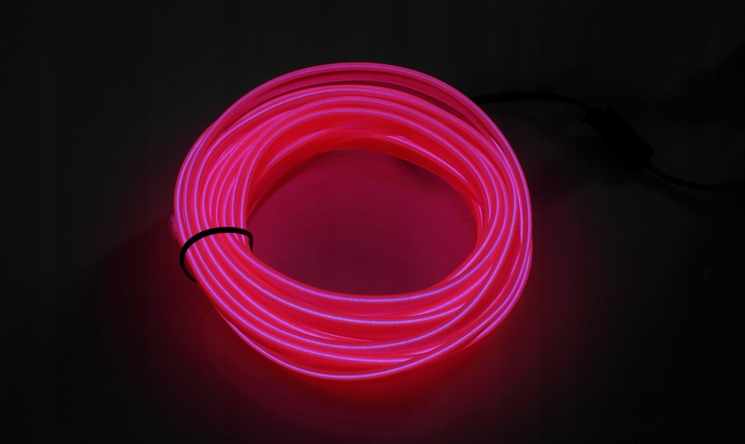 Światłowód EL WIRE LED Taśma Ambient 4M Różowy Numer katalogowy części 5903726636544
