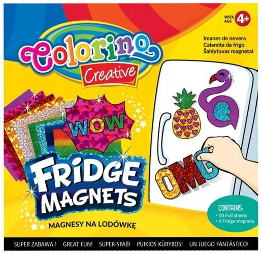 

Magnes na lodówkę mix 4 wzorów Kids Colorino Creat