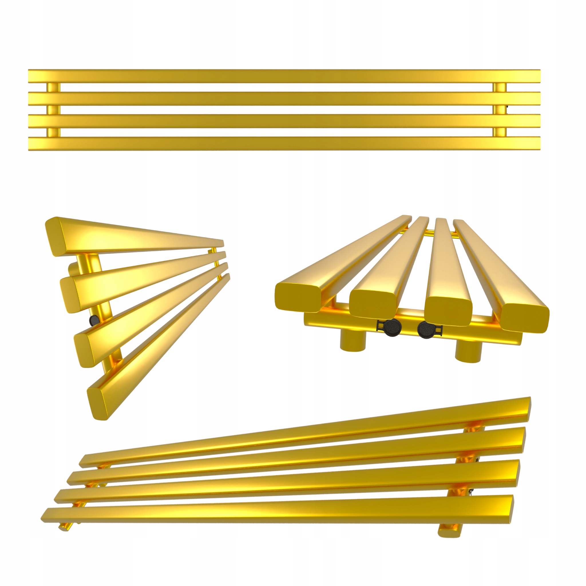 Horizontální Radiátor HORIZONT4 29x160 Zlatý