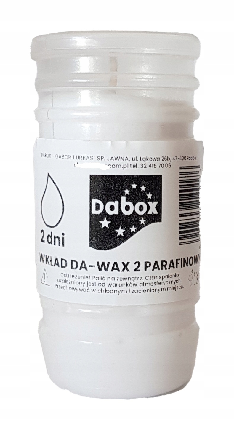 

11,5 cm Wkład do zniczy parafinowy Wax 2 dni