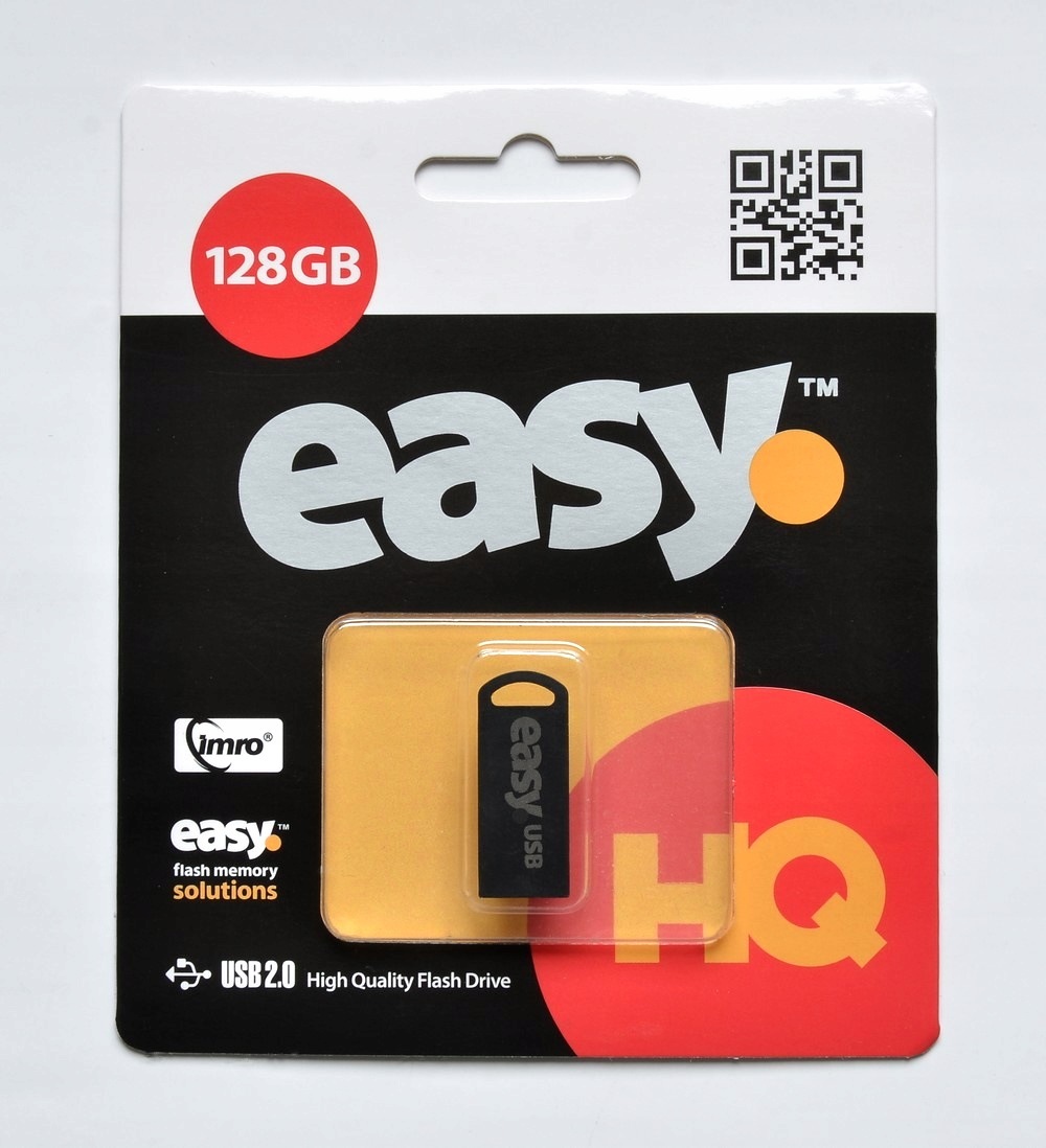 Imro Pendrive 128GB Usb 2.0 Easy Fekete Minőség