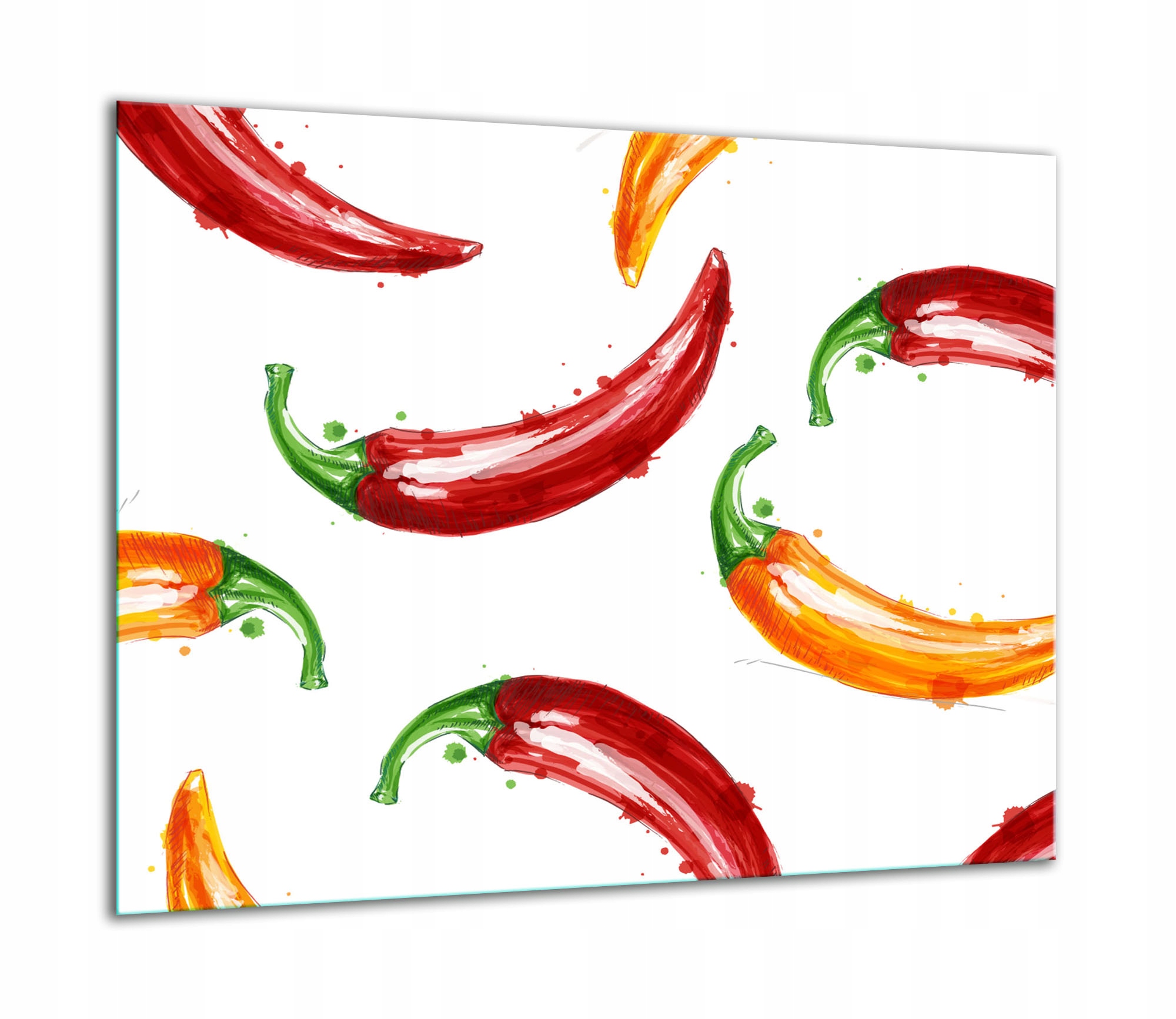 Skleněná Ochranná Deska Na Sporák 60x52 Paprika Kuchyně Indukce 7v1