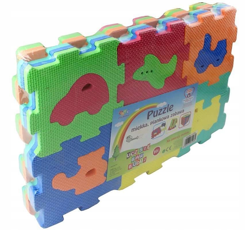 

Puzzle Piankowe Pojazdy Zwierzęta 36el. 15x15 cm