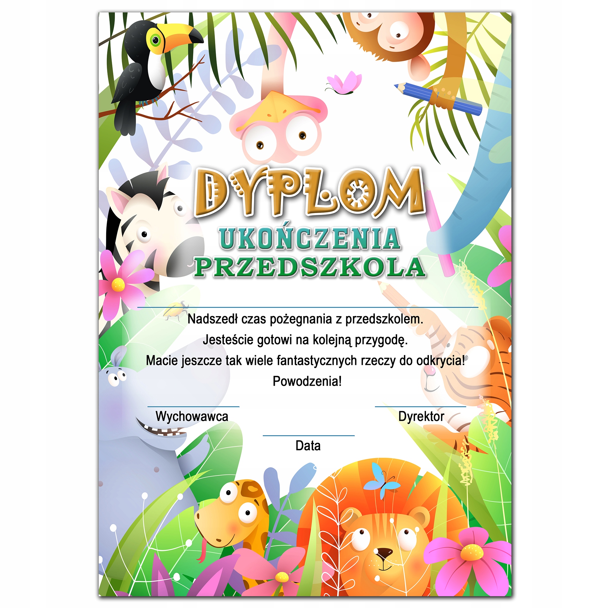 

Dyplom ukończenia przedszkola wz. 32