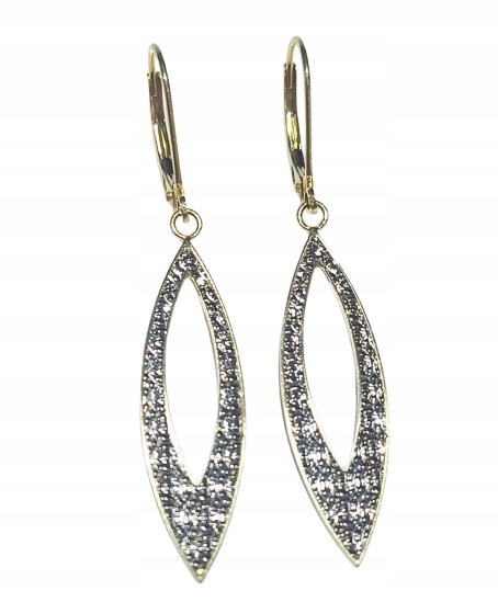 Złote Kolczyki Długie Wiszące GW19248 Verona Jewellery