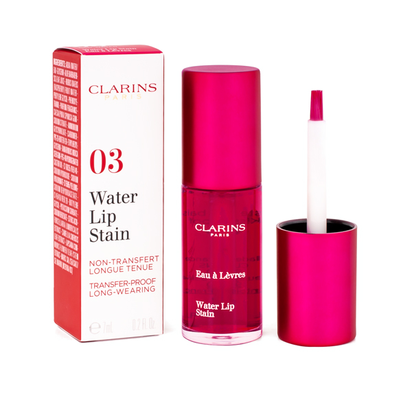 Lesk na rty Clarins Water Lip Stain 03 Red Water matný 7 ml