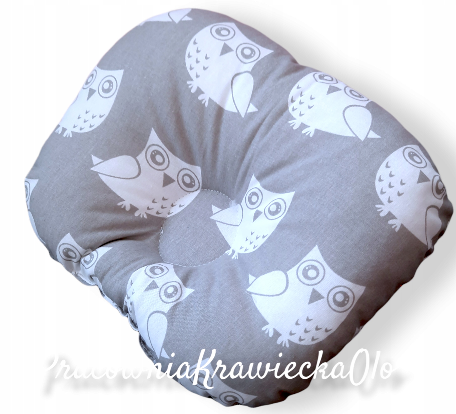 

Poduszka Profilowana do wózka sowy białe