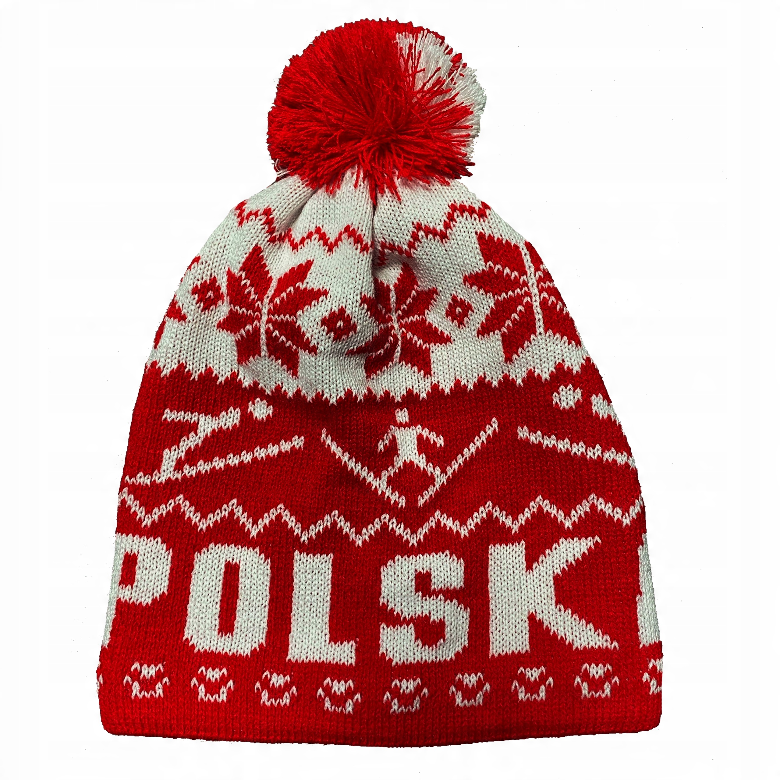 

Czapka z pomponem Polski Kibic skoki termoaktywny