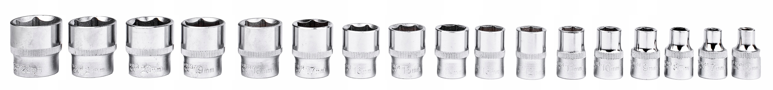 ZESTAW KLUCZY NASADOWYCH KLUCZE NASADOWE YATO Kind 6 angle