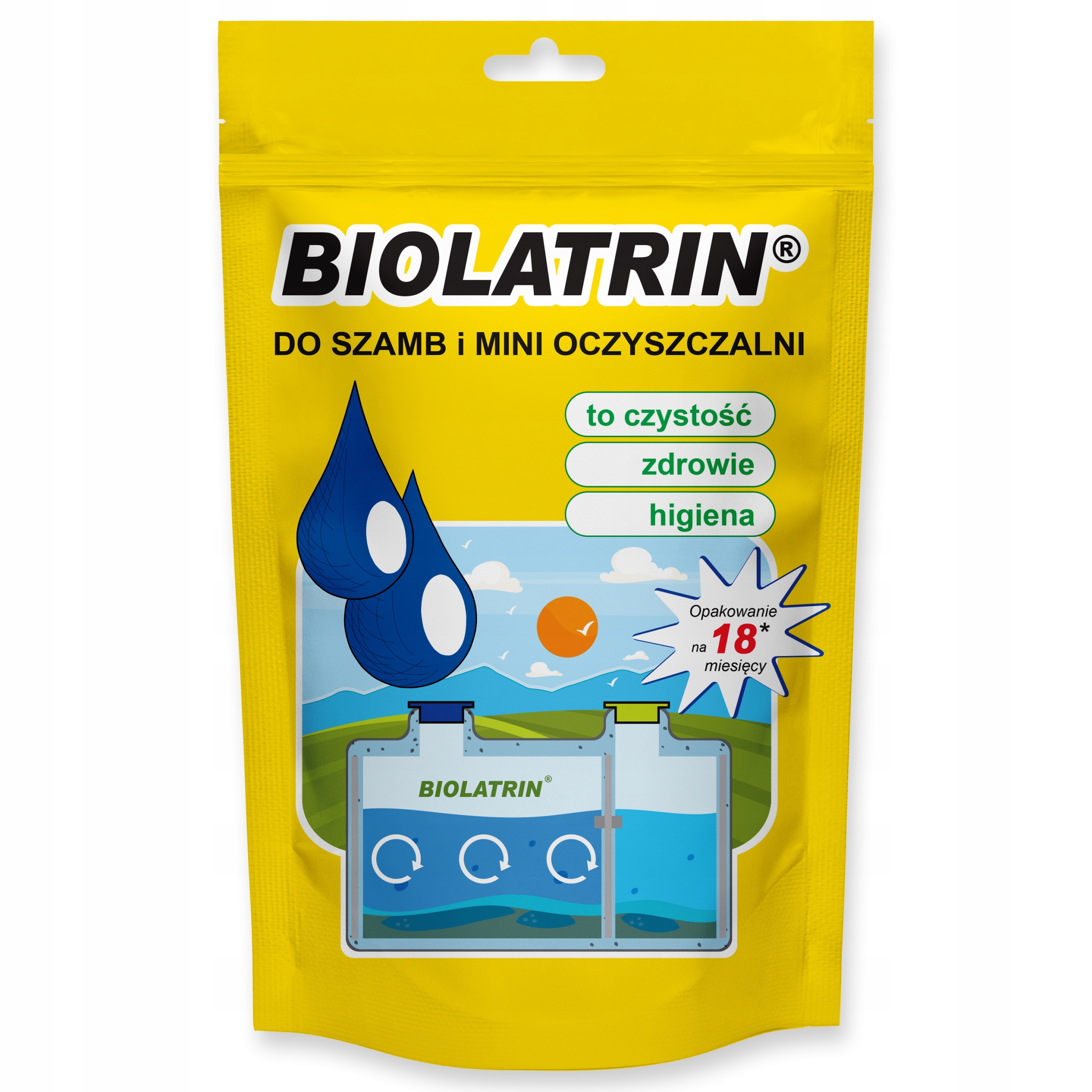 BIOLATRIN biotualetams ir valymo įrenginiams 2 metams STIPRIOS BAKTERIJOS BIOTUALETUI 2x400g