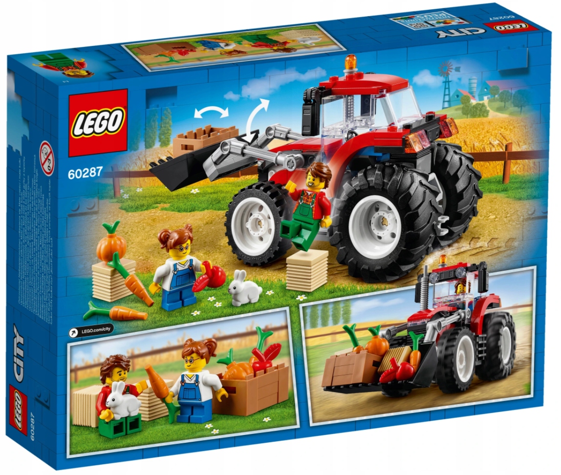 Klocki LEGO CITY 60287 Traktor Ciągnik Rolniczy 5+ Marka LEGO