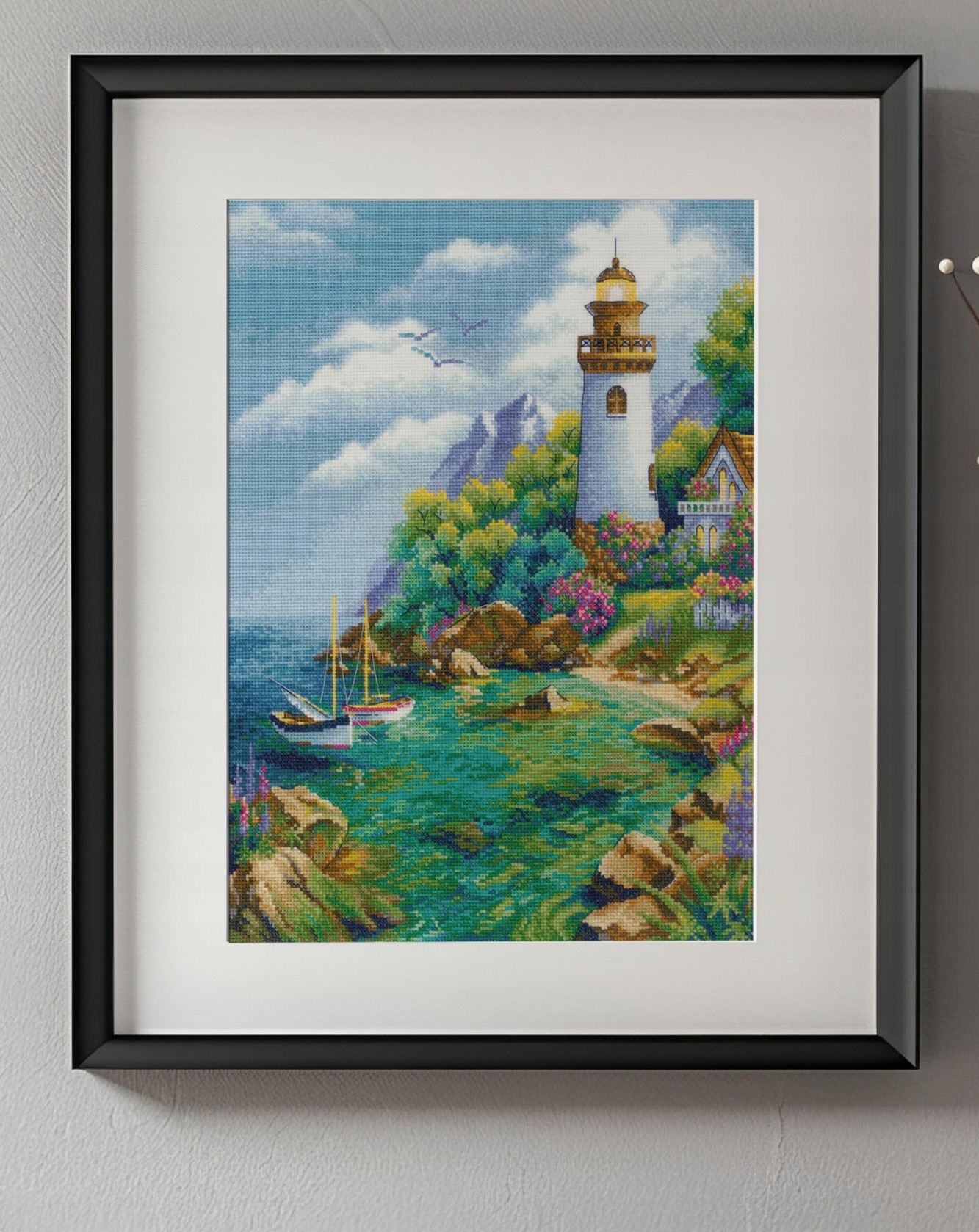 Riolis 2188 Tichý přístav, křížková výšivka 30x40 cm