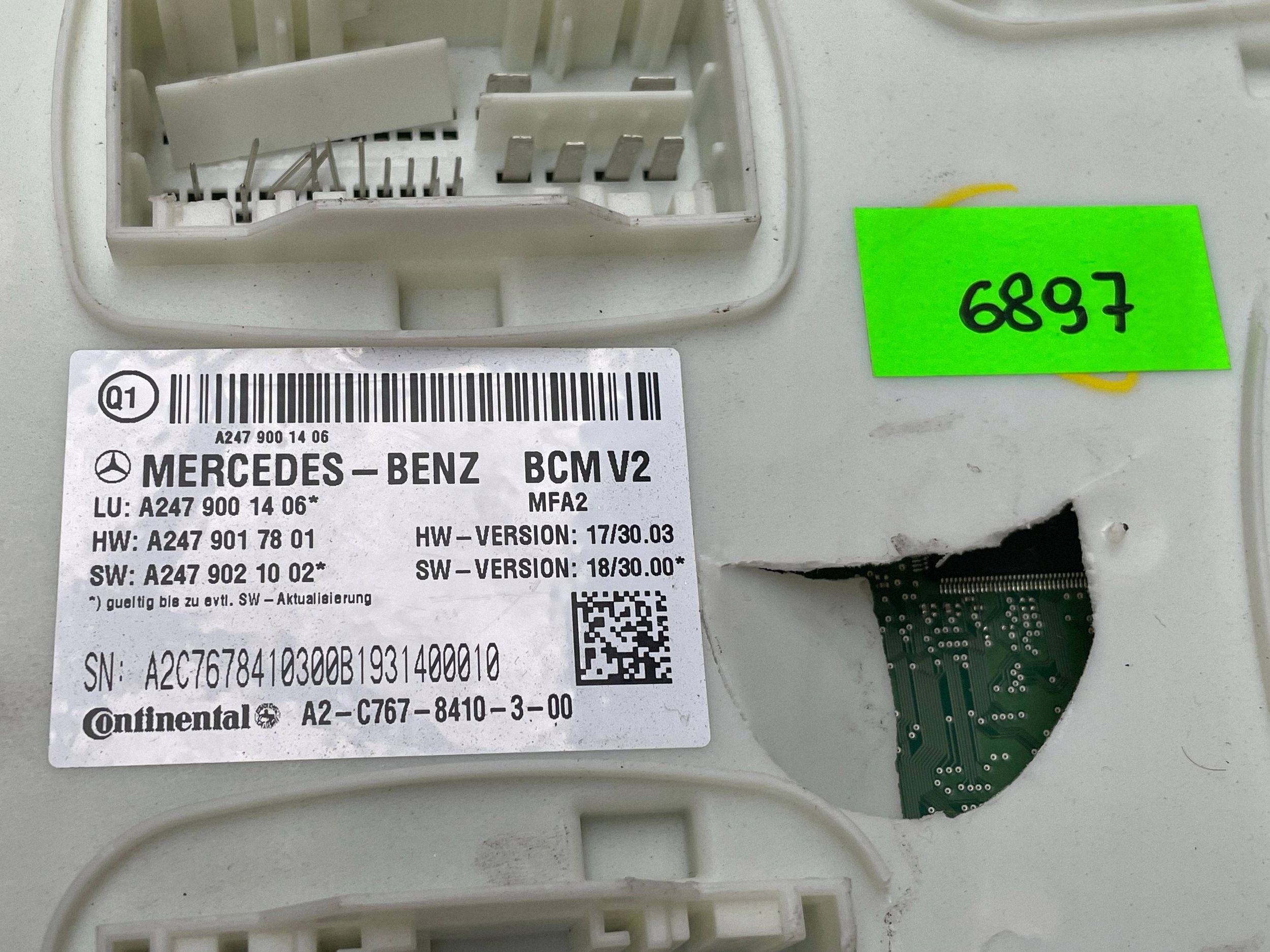 Mercedes-Benz A W177 W246 module control unit BCI A2479001406 !J