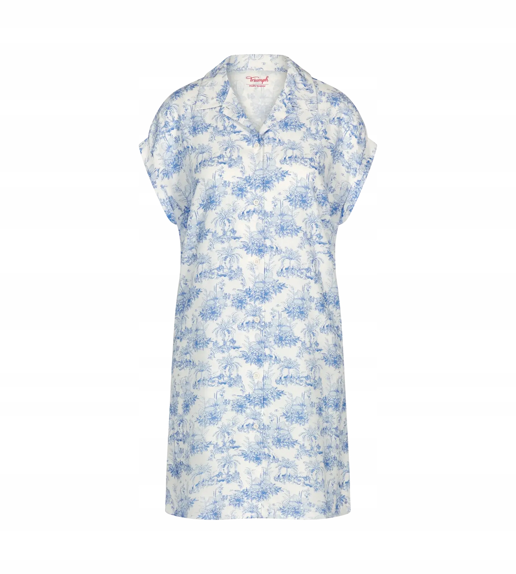 Dámská Košile Noční se zapínáním na tričko Triumph 100% viskóza 38