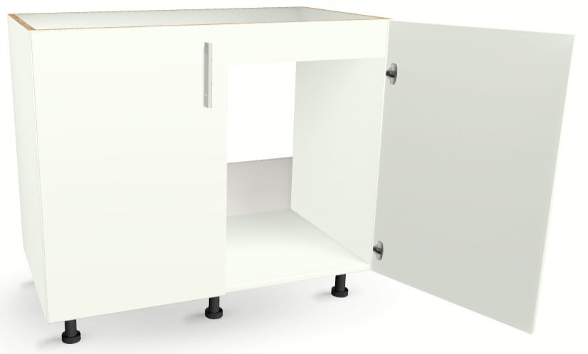 Szafka kuchenna pod zlew 100 cm BIAŁA 82/100/52,1 Marka DG MEBLE