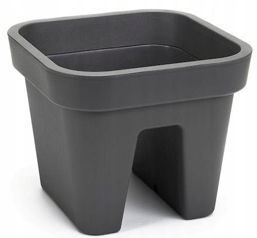 Doniczka balkonowa balustradowa Lobelia Antracyt