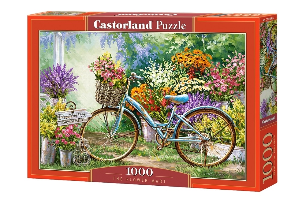 Puzzle 1000 el. Kwiatowy targ