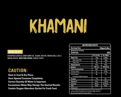 TAJ INDIAN 1947 KHAMANI 100G Brand TAJ INDIAN 1947