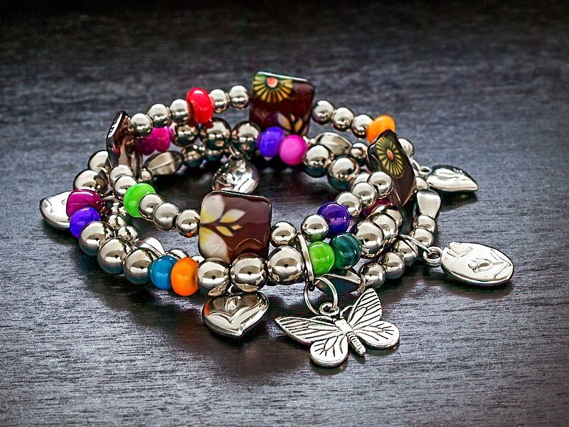 

Modna Bransoletka Charms , Naturalne Materiały