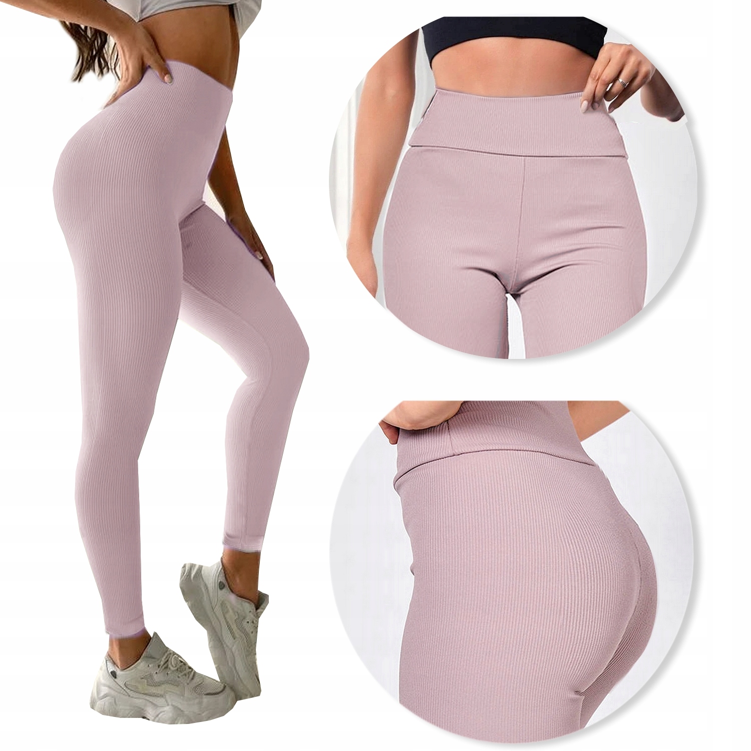 

Legginsy Bambusowe Wyszczuplające Prążkowane S/m