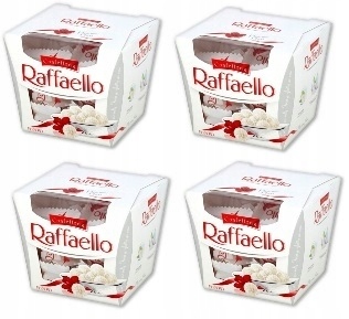 Levně 4 x 150 g Raffaello pralinky s kokosem a mandlemi