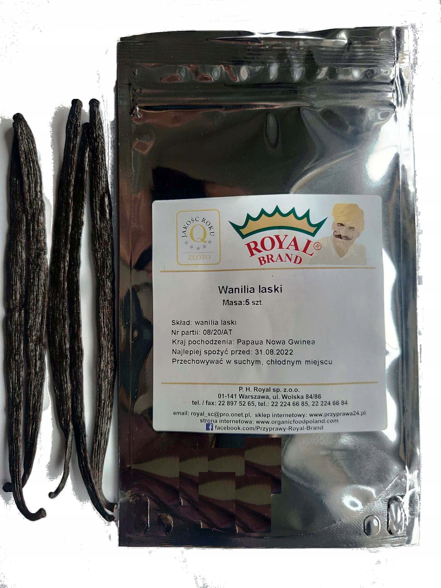 Vanilkové Lusky Papua Nová Guinea Premium 14-20 cm 10 Ks Skvělé