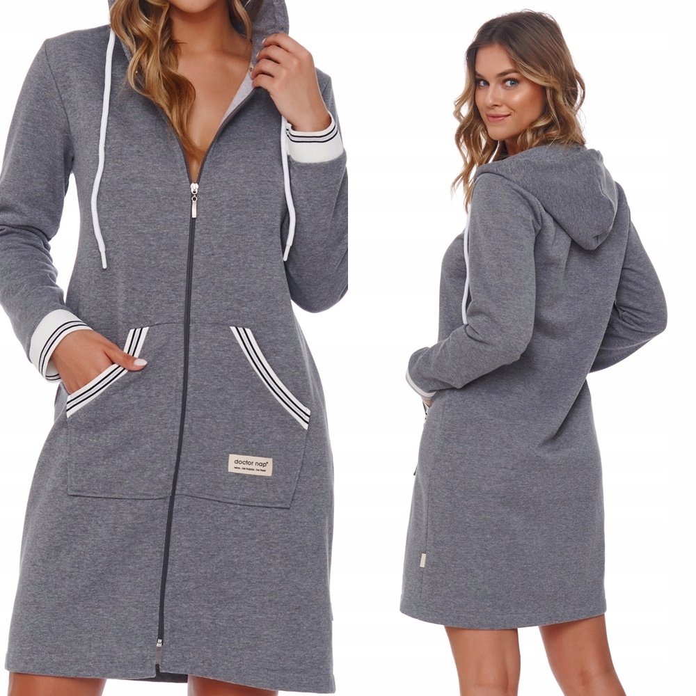Župan Mikina Doctor Nap 4508 XXL 44 Šedá