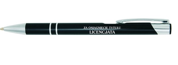 

Długopis za osiągnięcie tytułu Licencjata