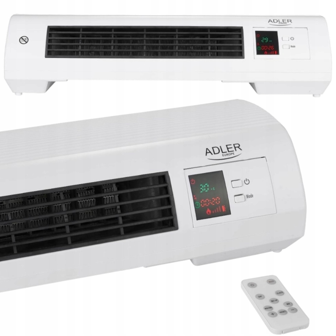 Termowentylator Kurtyna Powietrzna Z Pilotem grzejnik elektryczny Timer